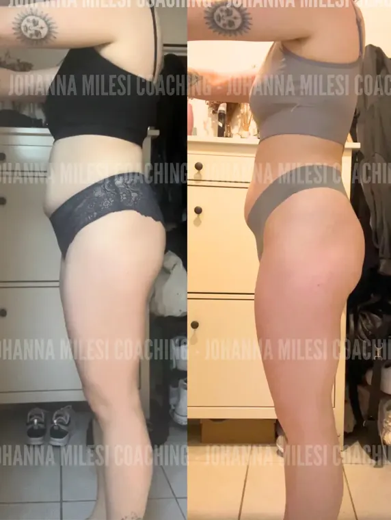 Résultat de transformation physique d'une cliente
